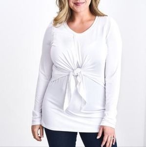 VGUC Latched Mama Front Knot Nursing Shirt